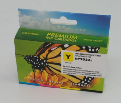 REMANUFACTURED 903XL YELLOW  CARTRIDGE FOR USE IN HP PRINTERS