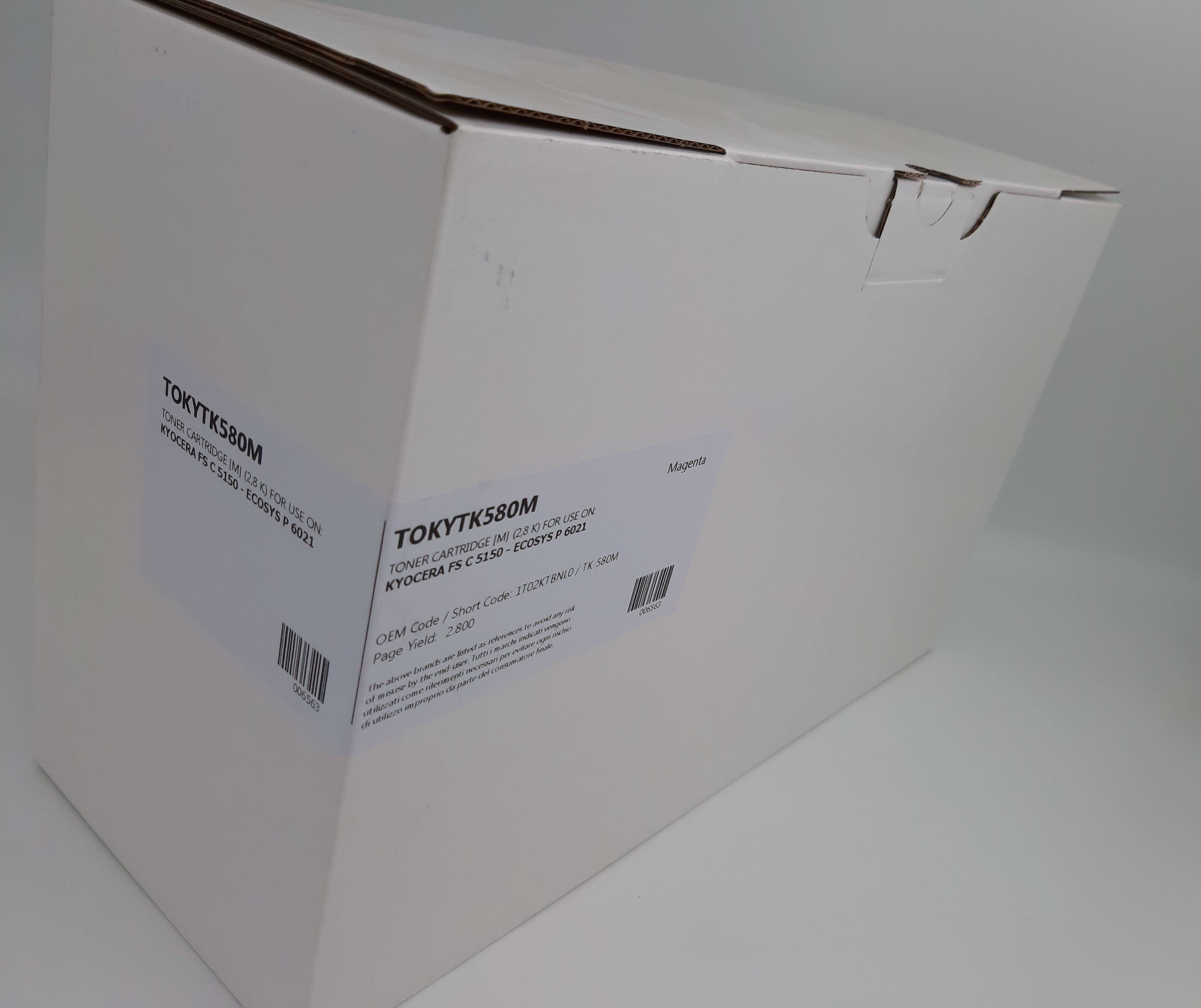 KYOSERA TK580 COMPATIBLE TONER MAGENTA 3,5K FOR USE IN KYOSERA FSC5150