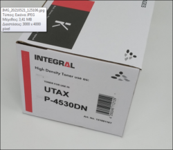 UTAX 4434510010 COMPATIBLE TONER BLACK 15,5K  (WITH CHIP AND WASTE BOX) FOR USE IN UTAX P4530 AND TRIUMF ADLER P4530