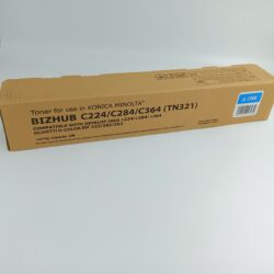 MINOLTA TN321 COMPATIBLE TONER CYAN 25K FOR USE IN KONICA MINOLTA BIZHUB C224/C284/C364, DEVELOP INEO +224,+284, +364 OLIVETTI DCOLOR MF222,282,262 (1x514gr)