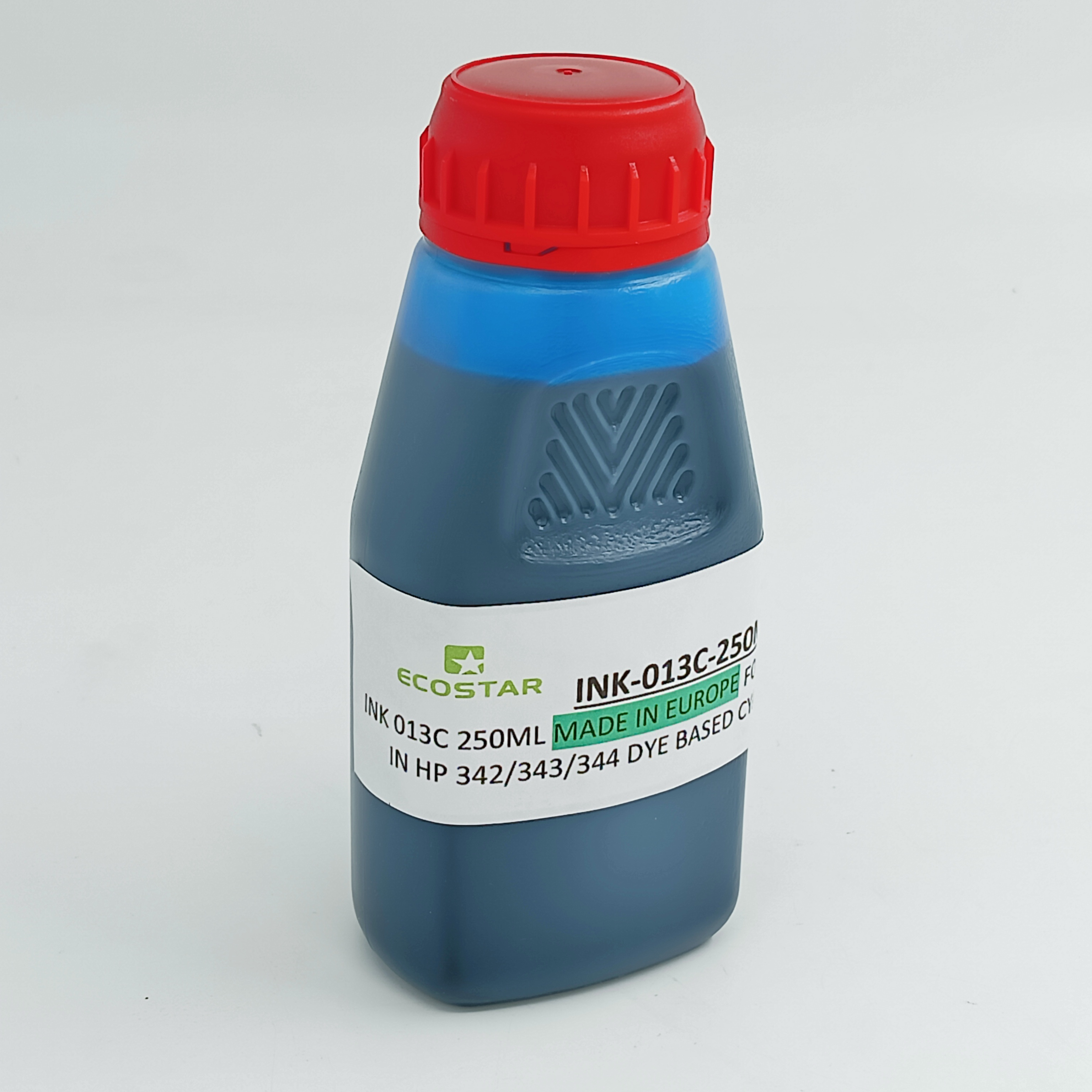 INK 013C 250ML MADE IN EUROPE FOR USE IN HP 342/343/344 ALSO FOR USE IN THE HP 22/28/57/300/301/650/652 DYE BASED CYAN (C780)