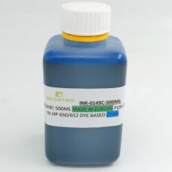 INK 0149C 500ML MADE IN EUROPE FOR USE IN HP 650/652 DYE BASED CYAN (C149)