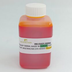 INK 0163Y 500ML MADE IN EUROPE FOR USE IN HP 302/304/305 DYE BASED YELLOW  (Y163)