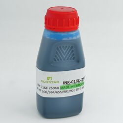 INK 016C 250ML MADE IN EUROPE FOR USE IN HP 300/364/655/901/920 DYE BASED CYAN (C143)