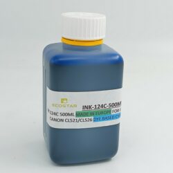 INK 124C 500ML MADE IN EUROPE FOR USE IN CANON CL521/CL526 DYE BASED CYAN (C124)