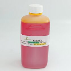 INK 124Y 1LT MADE IN EUROPE FOR USE IN CANON CL521/CL526 DYE BASED YELLOW (Y124)