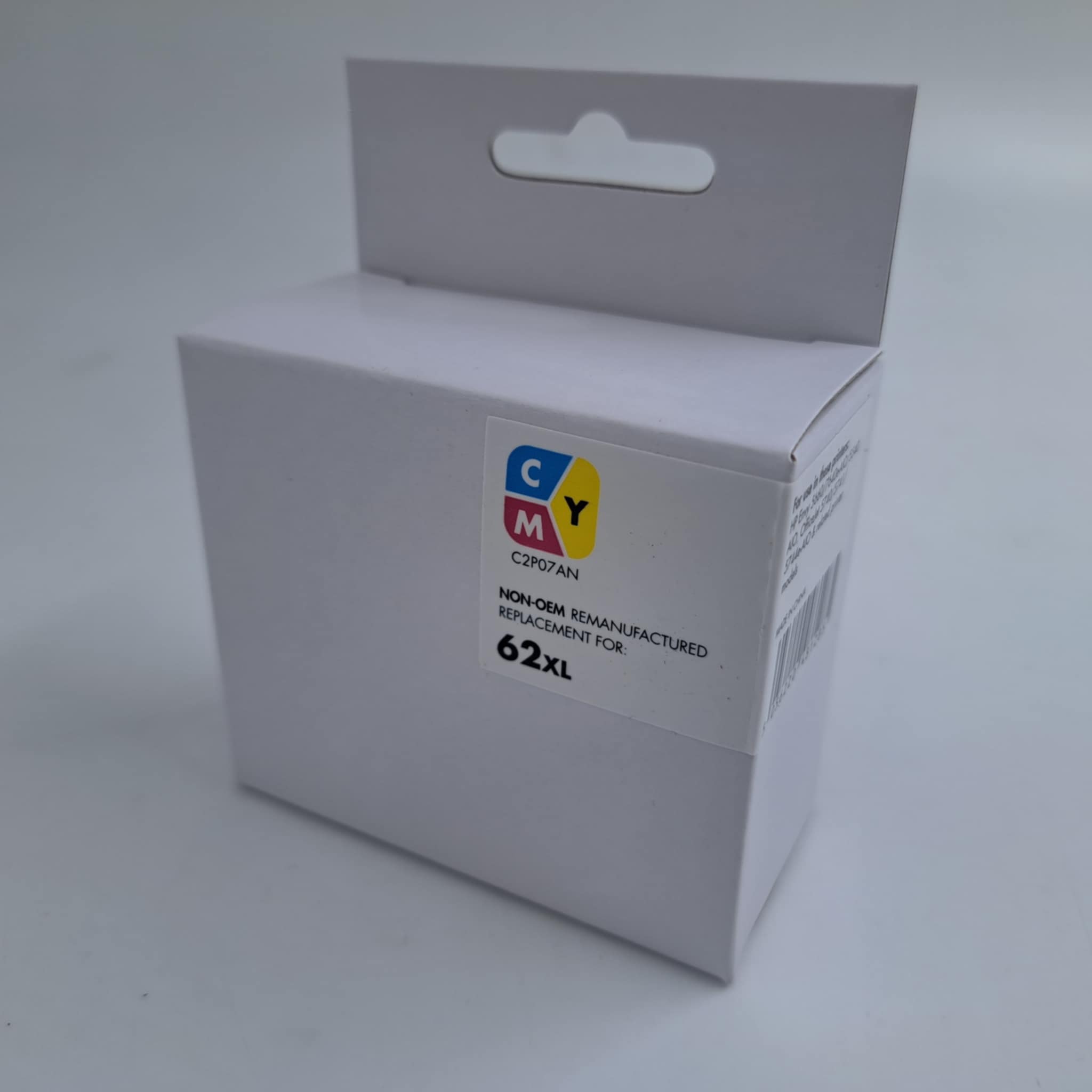 REMANUFACTURED 62XL COLOR WITH CHIP AND INK LEVEL FOR USE IN HP OFFICEJET 5740e AIO/5741e AIO/5744e AIO, ENVY 5540 AIO/5542 AIO/ 5544 AIO/ 5545 AIO/ 5546 AIO/ 5547 AIO/5548 AIO/5640 AIO/5642 AIO/ 5660 AIO/ 7640 AIO