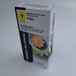 REMANUFACTURED 912XL YELLOW  CARTRIDGE FOR USE IN HP OFFICEJET 8015, OFIICEJET PRO 8022 AIO, OFIICEJET PRO 8025, OFIICEJET PRO 8035