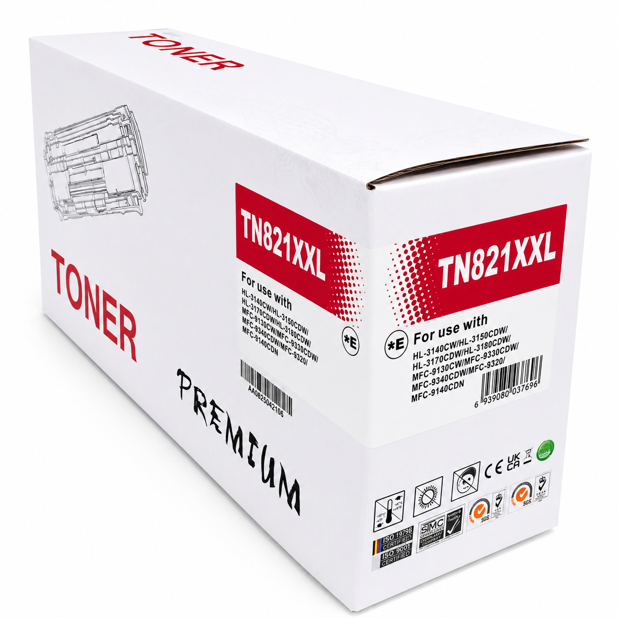 COMPATIBLE TONER TN821XXL MAGENTA 12K TO BE USED IN BROTHER HL-L 9430/9470 - MFC-L 9630/9670