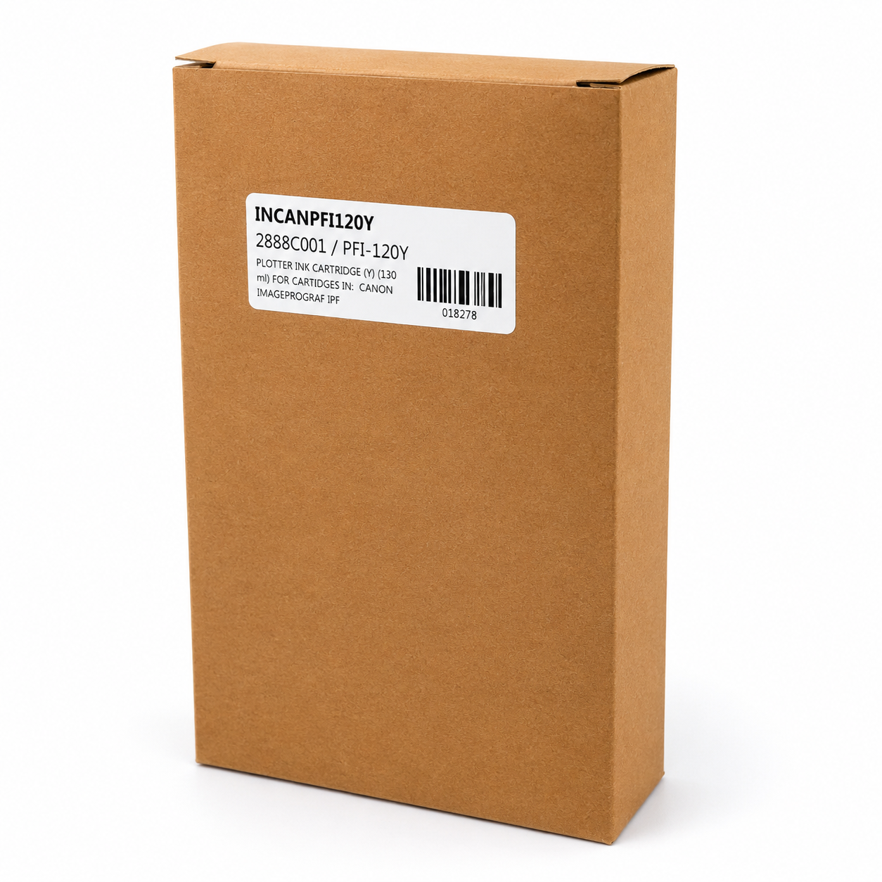 REMANUFACTURED PFI-120Y (PFI120Y) YELLOW PLOTER CARTRIDGE (130ML) FOR USE IN CANON IMAGEPROGRAF IPF TM-200/TM-205/TM-300/TM-305/TM-350/TM-355