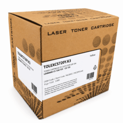 LEXMARK 74C20Y0 REMANUFACTURED TONER YELLOW 3K FOR USE IN LEXMARK CS720/CS725/CX725