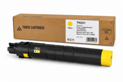 MINOLTA TN221 COMPATIBLE TONER YELLOW 21K FOR USE IN KONICA MINOLTA BIZHUB  C227/287/367, DEVELOPINEO+227/+287, Olivetti dColor MF 223/283 (467g) ALTERNATIVE PRODUCT